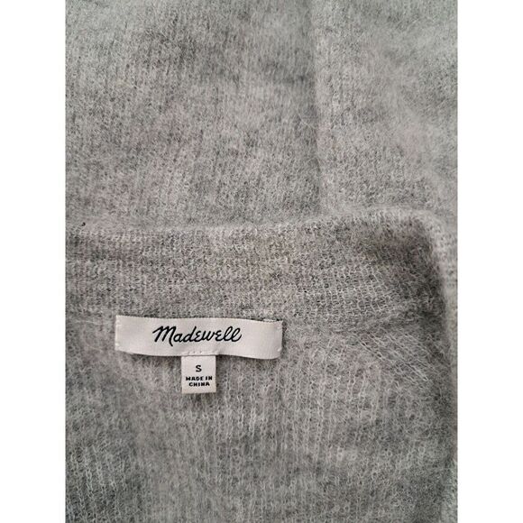 Madewell Womens Small Dolman Sleeve SOFT Alpaca Wool Gray Sweater - Picture 7 of 8